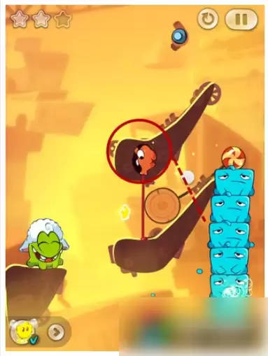 割绳子2废车场第13关第三步图示