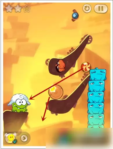 割绳子2废车场第13关第四步图示