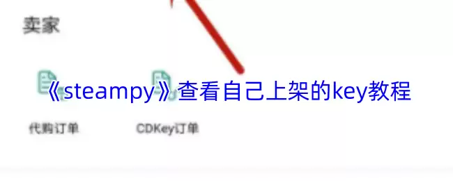 《steampy》查看自己上架的key教程