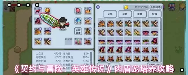 《契约与冒险：英雄传说》肉盾宠培养攻略