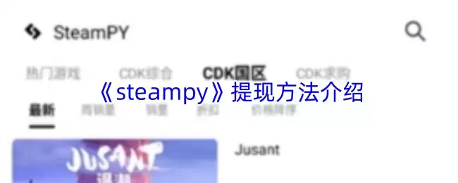 《SteamPY》提现方法介绍