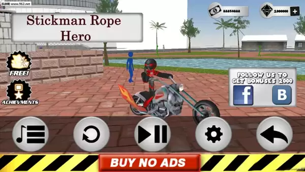 火柴人绳索英雄