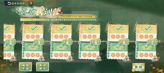 《物华弥新》莲居秋训营攻略
