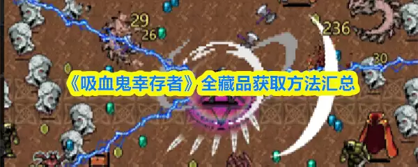 《吸血鬼幸存者》全藏品获取方法汇总