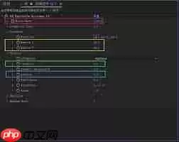 为AE金粉字体设置颜色与阴影
