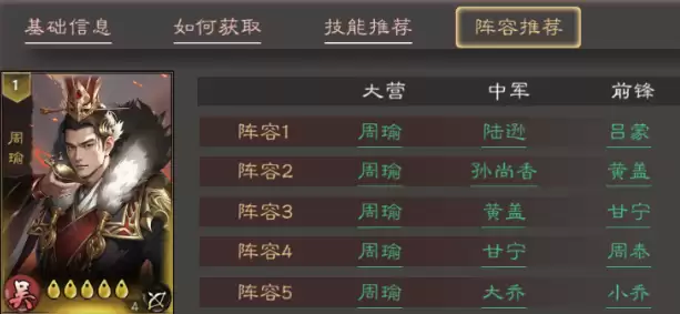 《三国乱世霸王》周瑜配队实战