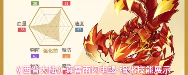 西普大陆真雷雨闪电蝎强化攻略：强力技能效果解析