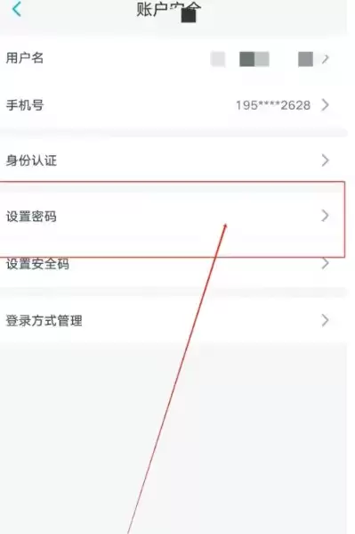 上汽大众App-账户安全与设置密码选项