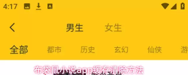 布布袋鼠小说app缓存清除方法