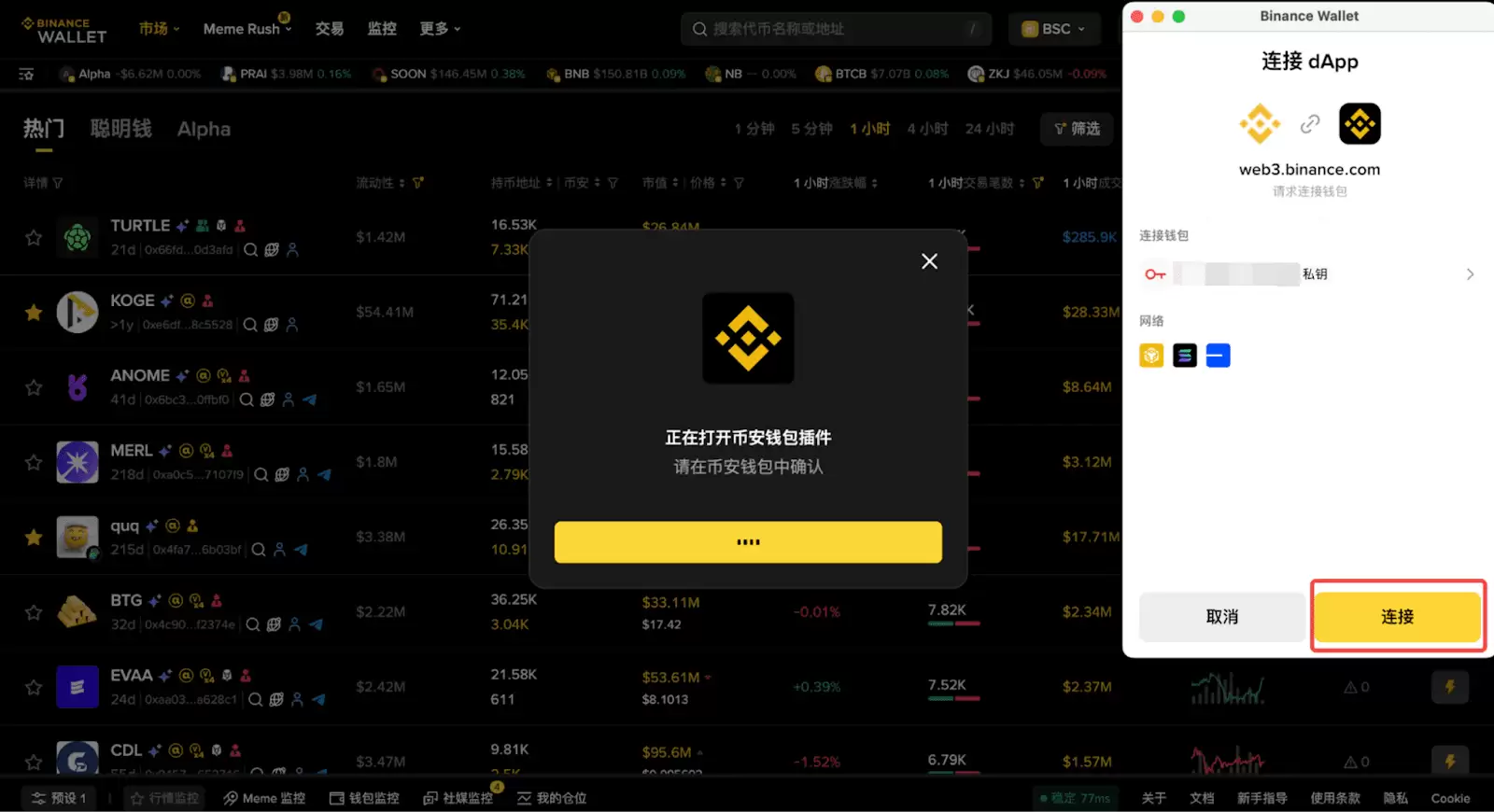 二. 如何连接币安wallet插件？_图2