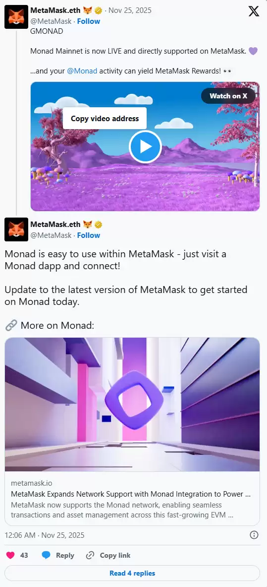 如何将 Monad (MON)币 连接到 MetaMask？安全吗？步骤指南