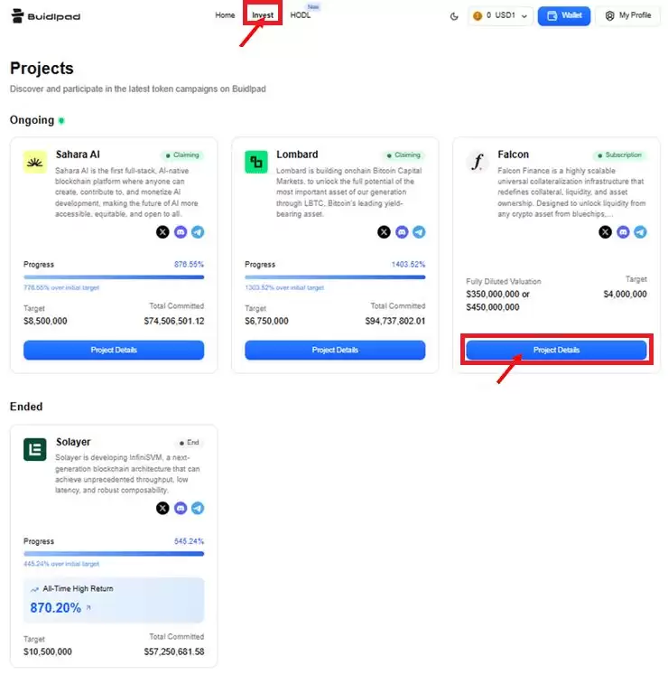 buidlpad 教学：认购代币