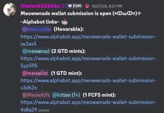 具有空投潜力的Monad NFT系列