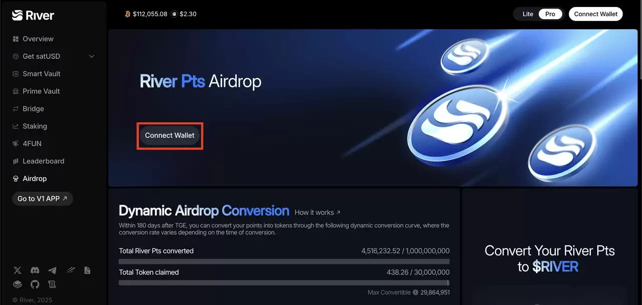 River动态空投9月22日上线:如何领取高达270倍RIVER代币？