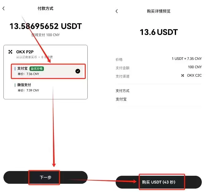 2025年欧易如何用人民币充值usdt（手机版）？