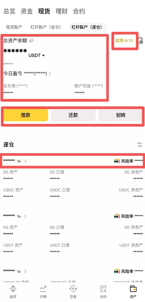 币安现货帐户→ 逐仓帐户(Isolated Margin)介绍