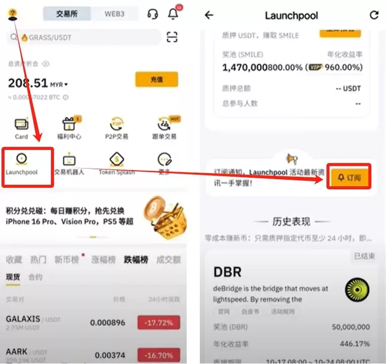 如何参与Launchpool