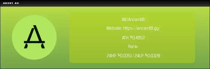 Ancient8 (A8) 币是什么？A8运作原理、代币经济学及价格预测