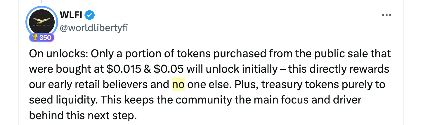 WLFI币临近开放交易!一文读懂生态近况和估值构成