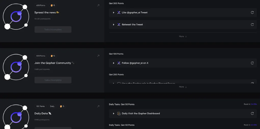 测试网和Perp项目盘点