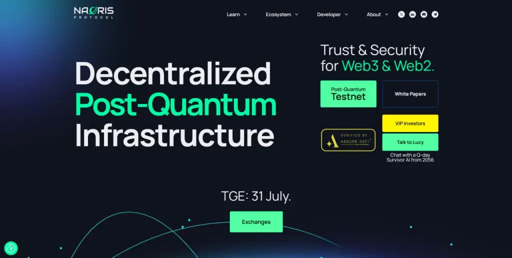 什么是Naoris Protocol(NAORIS币)？该项目将在币安Alpha和币安合约交易平台上线