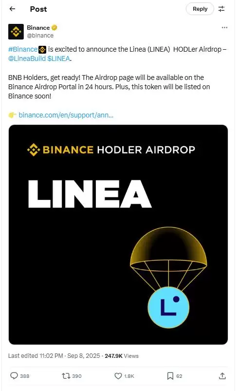 什么是LINEA代币？LINEA空投、价格预测2025、2026和2030年