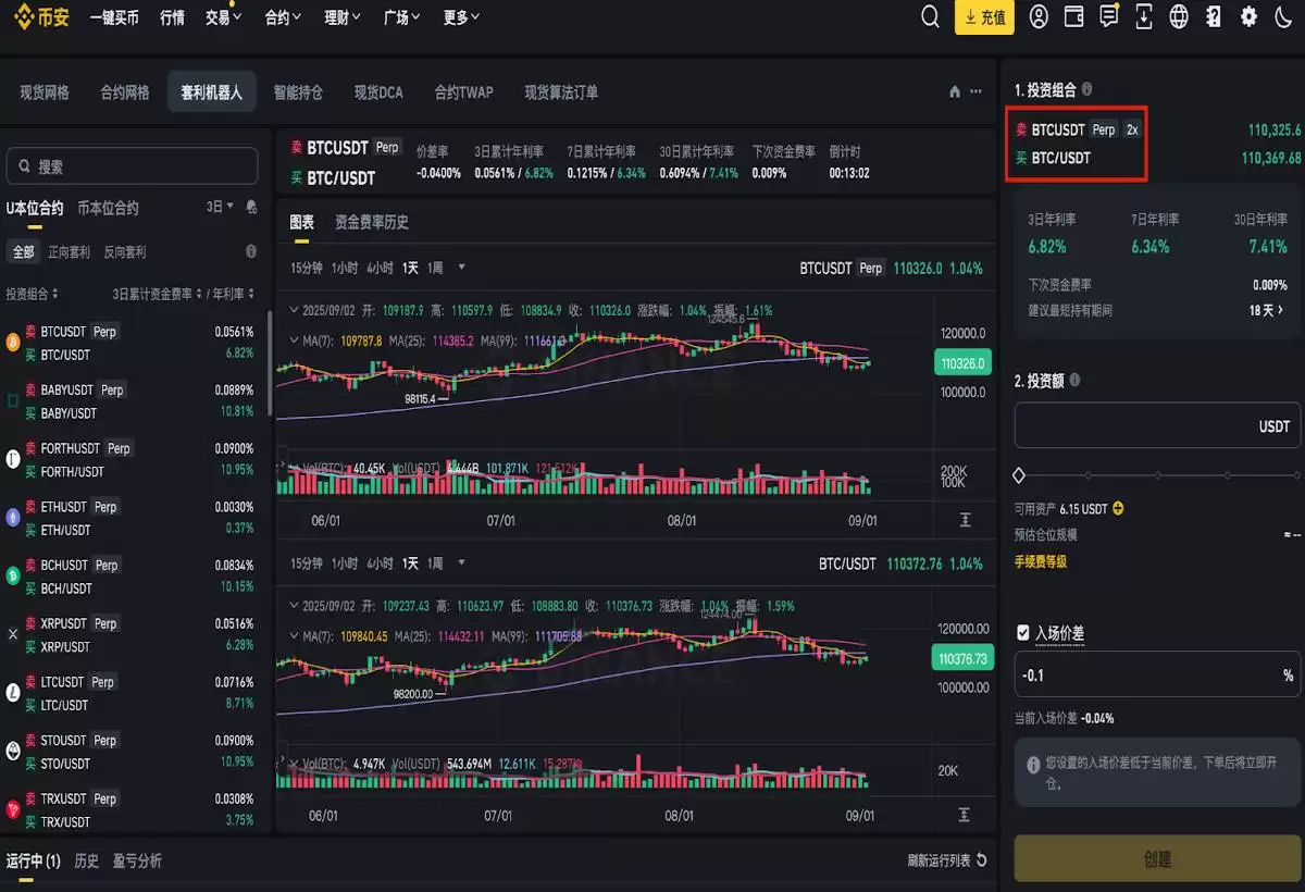币安资金费率套利机器人介绍
