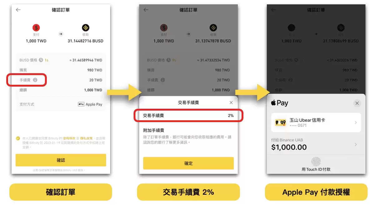 币BA安入金教学:用Apple Pay、支付宝、微信购买加密货币完整教学(2025最新)