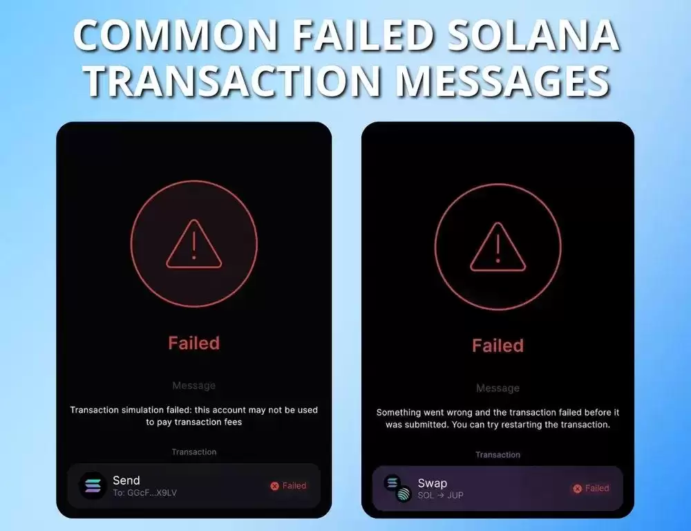 什么是Solana失败交易？Solana交易失败的修复策略