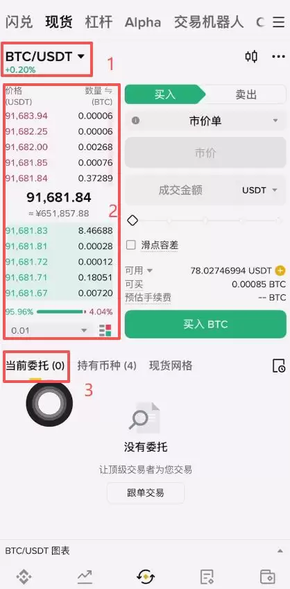 币安现货交易买卖加密货币