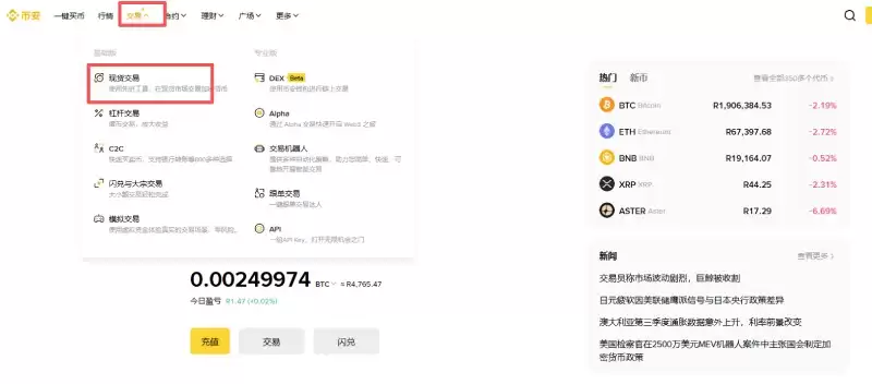 币安虚拟币现货交易