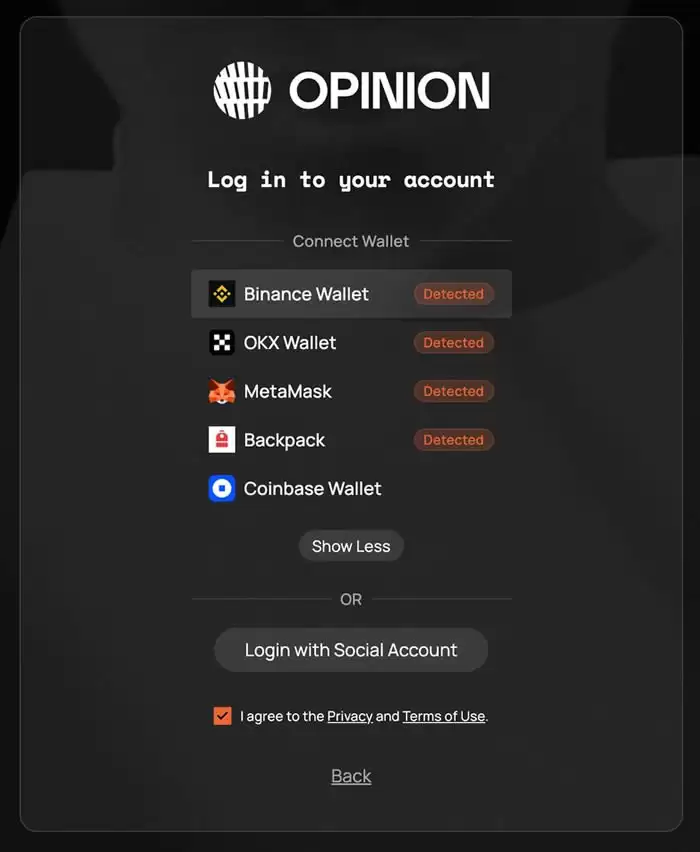 币安投资的预测市场Opinion是什么？Opinion Labs积分规则说明