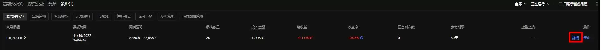 网格交易操作第四步