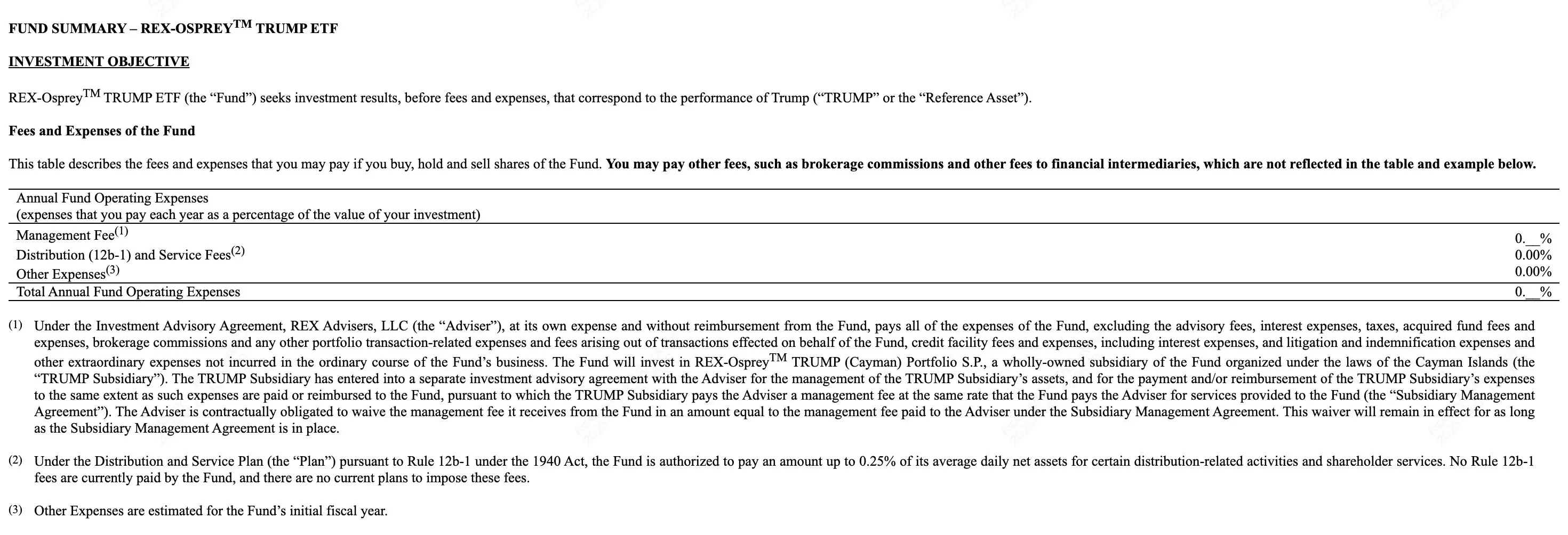 2. Rex-Osprey川普ETF申请：2025年1月