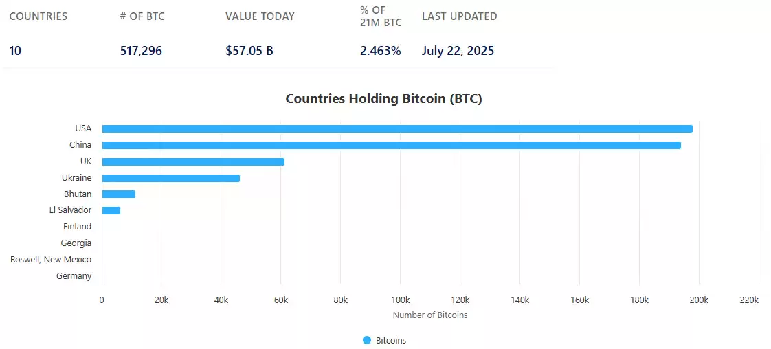 谁在 2025 年拥有最多比特币？个人、企业以及全球各国政府比特币持有量汇总