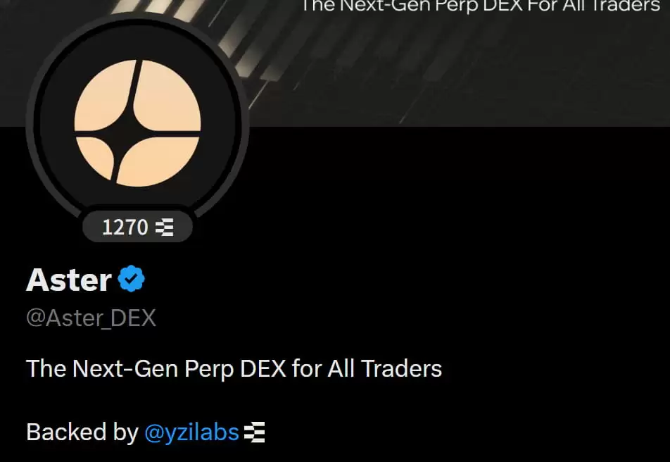 币安CZ 支持的Aster PerpDEX 全面介绍 上市两天大涨20 倍