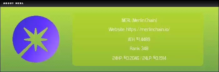 Merlin Chain(MERL)币是什么？MERL价格预测2025-2036