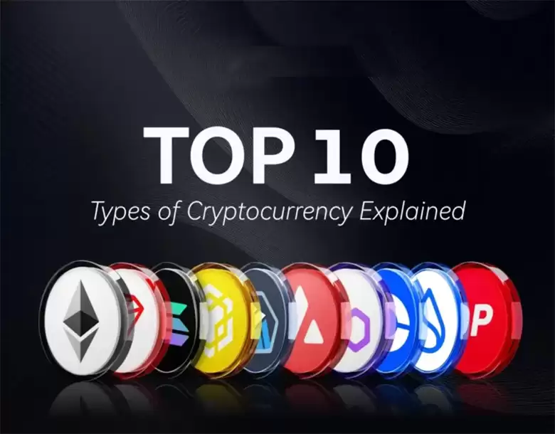 十大加密货币类型详解：市值排名前列的加密货币（附热门示例）