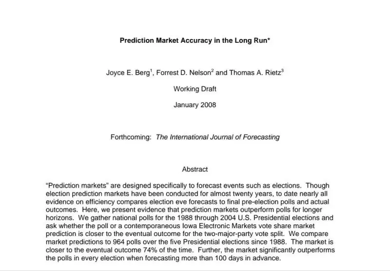 预测市场是否值得参与盘点