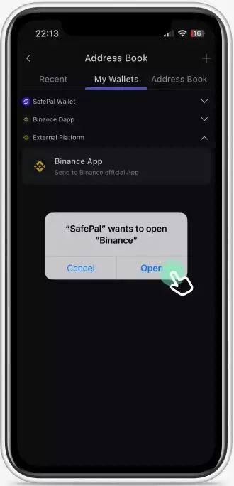 如何在SafePal软件wallet中快速将加密货币充值到币安App？