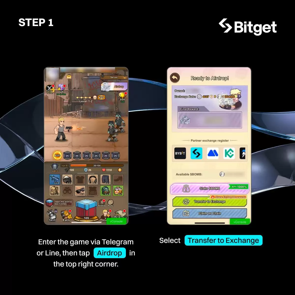 如何参与BOMB币空投？领取后,将BOMB币充值至Bitget交易所步骤教程