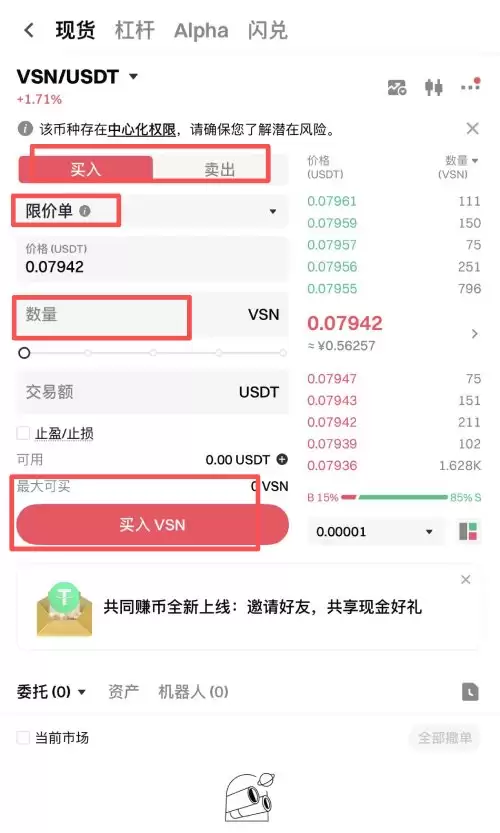 Vision(VSN)币购买