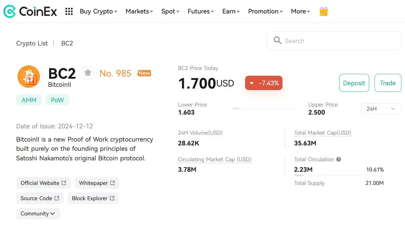 什么是比特币II (BC2)币？BC2概览、代币经济学及价格预测