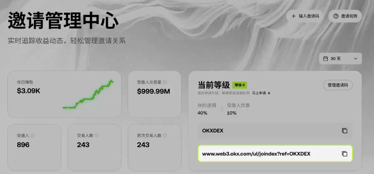 如何加入OKX DEX邀请计划 ？如何创建、分享邀请码 ？