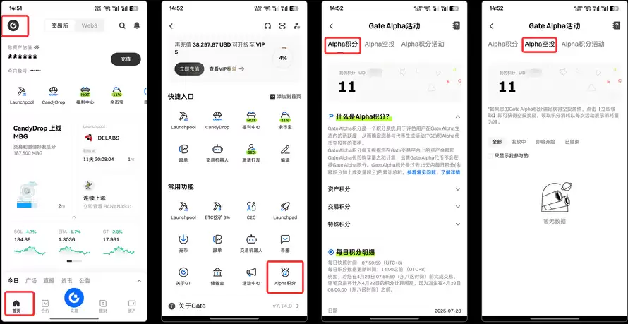 Gate Alpha积分暴富秘籍:如何用每日2 USDT交易撬动100倍空投收益？