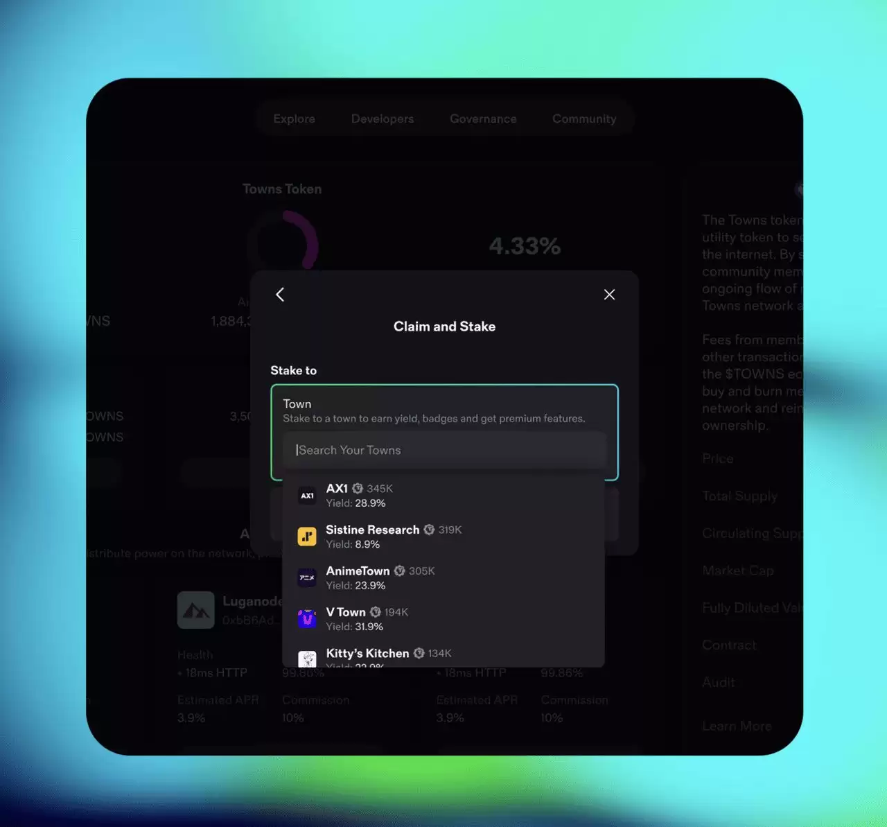 Towns Protocol (TOWNS币) 是什么？如何领取TOWNS 代币、经济学介绍