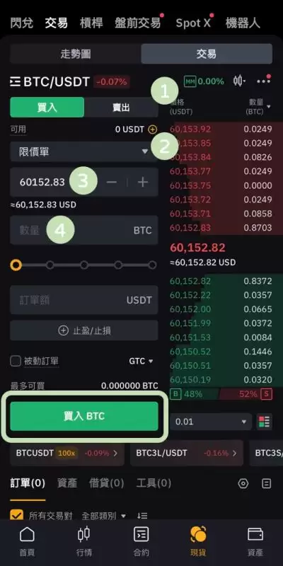 步骤3: 首次买币&交易（P2P推荐，零费）_图2