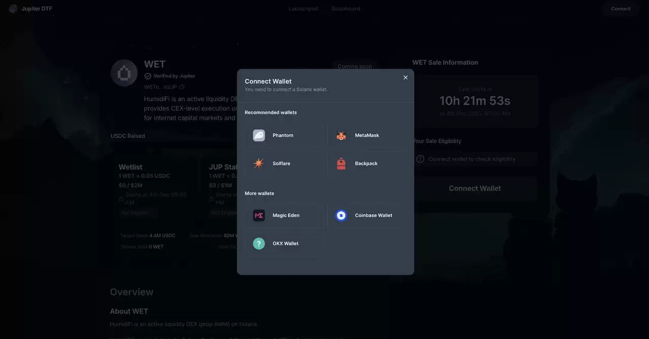 12月3日公开销售的HumidiFi（WET）币是什么？ 如何参与 ？代币经济学完整指南