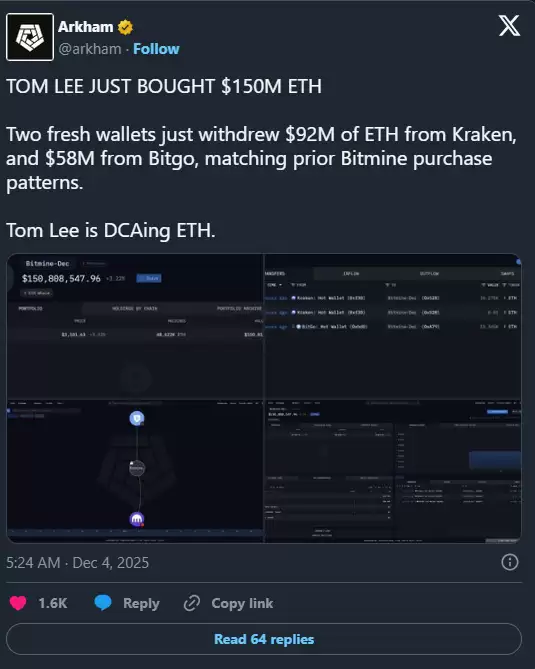 Tom Lee 的百亿以太坊豪赌:为何他预测以太坊将跑赢比特币? BitMine策略解析