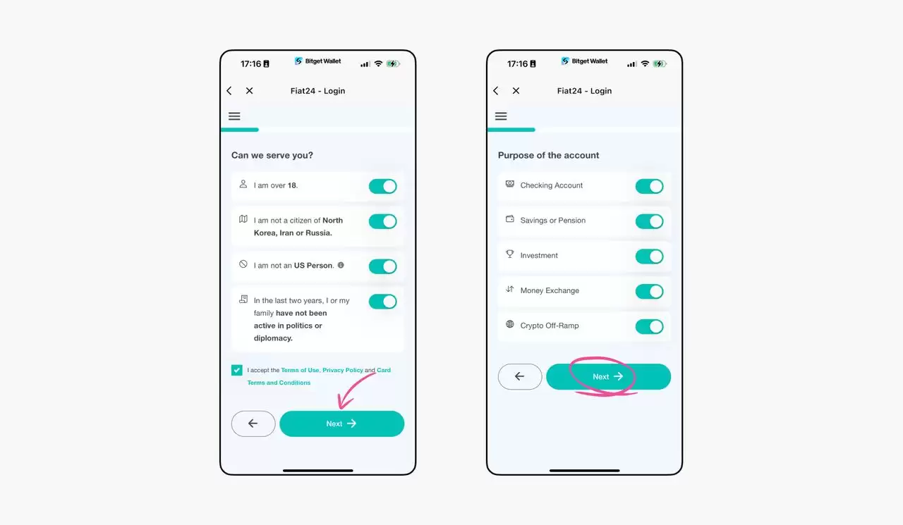 BitgetwalletFiat24联名卡开卡操作步骤教程